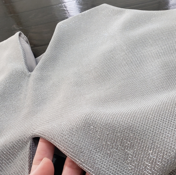 Express Size 0 silver cocktail dress - Picture 5 of 5